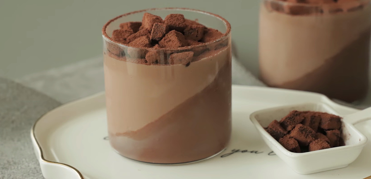 2 cách nấu pudding chocolate và cacao mềm mịn không cần bột gelatin - Hình 11