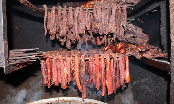 Thịt trâu gác bếp ở Hà Giang.