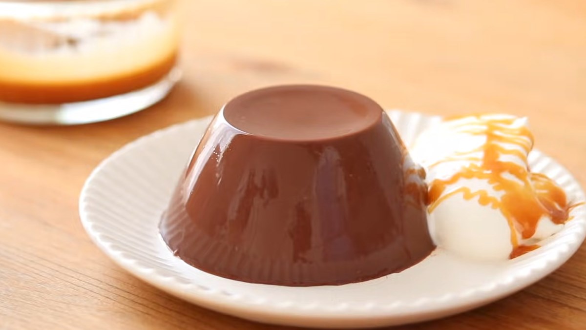 2 cơ hội nấu nướng pudding chocolate và cacao mềm mịn và mượt mà ko cần thiết bột gelatin - Hình 12